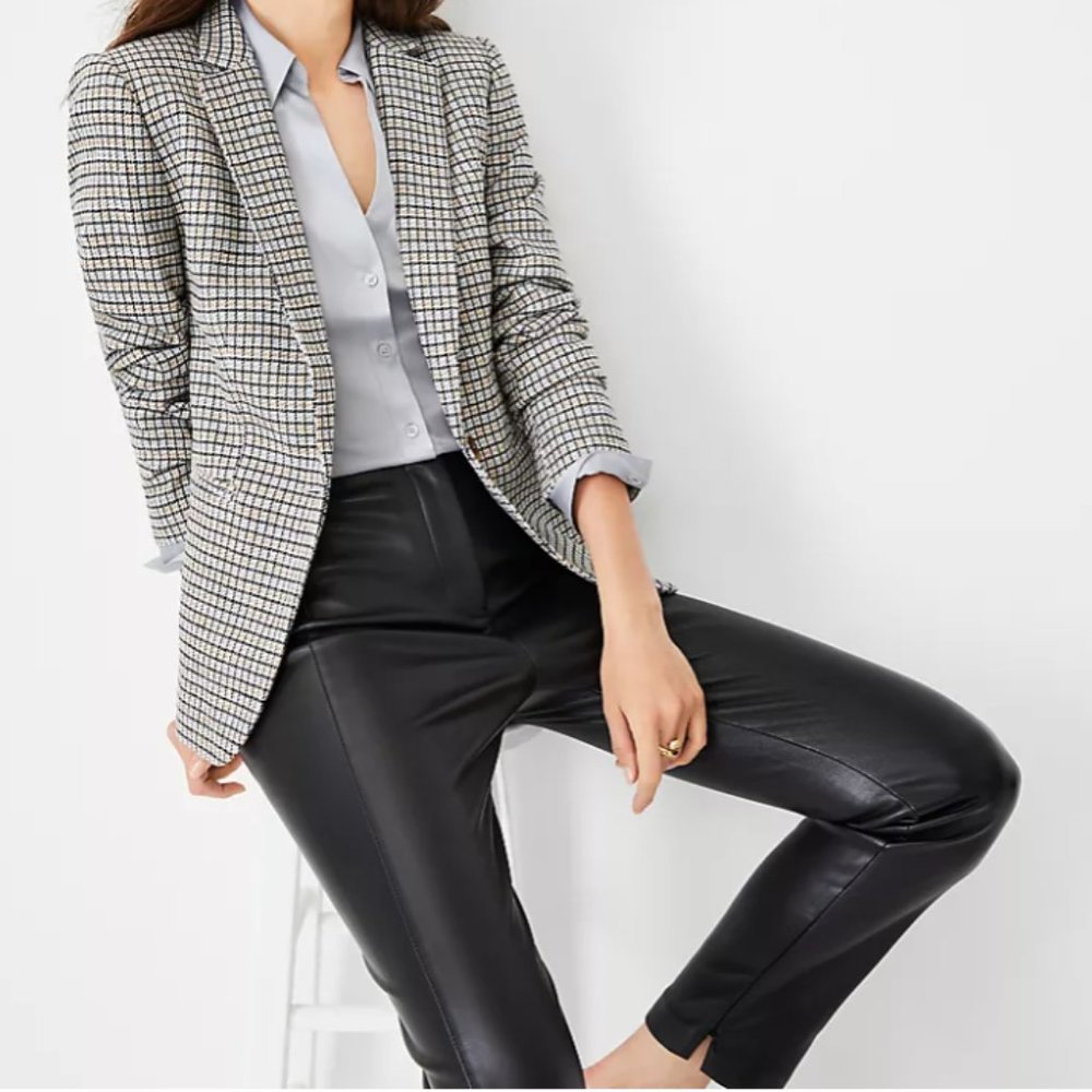 Ann Taylor | NWT Hutton Blazer in Brushed Houndstooth